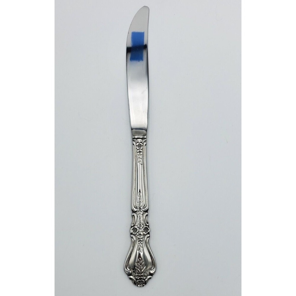 Rogers Co Stanley Roberts Kings Berry Pattern Stainles Dinner Knife Butter Korea - Picture 5 of 6